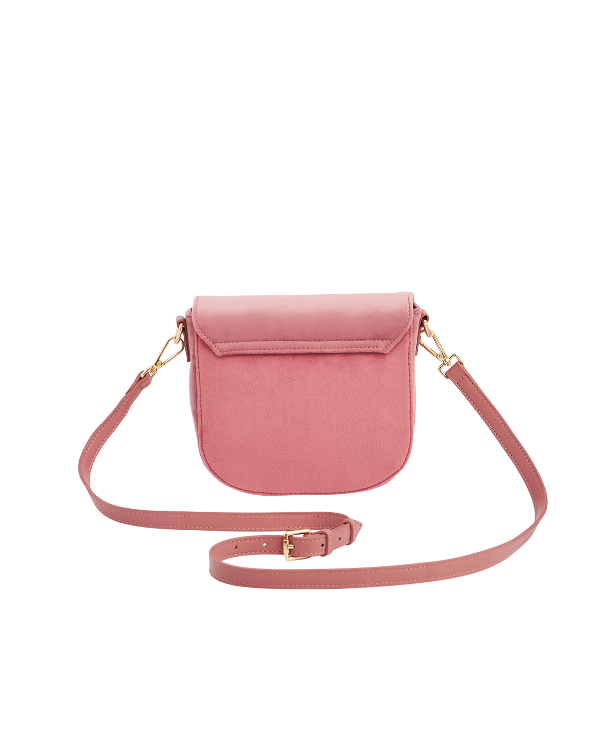 Beth Floral Posy Velvet Embroidered Saddle Purse, Alternate, color, Rose Pink