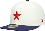 New Era Men's New Era White Detroit Stars Cooperstown Collection Turn Back The Clock 59FIFTY Fitted Hat
