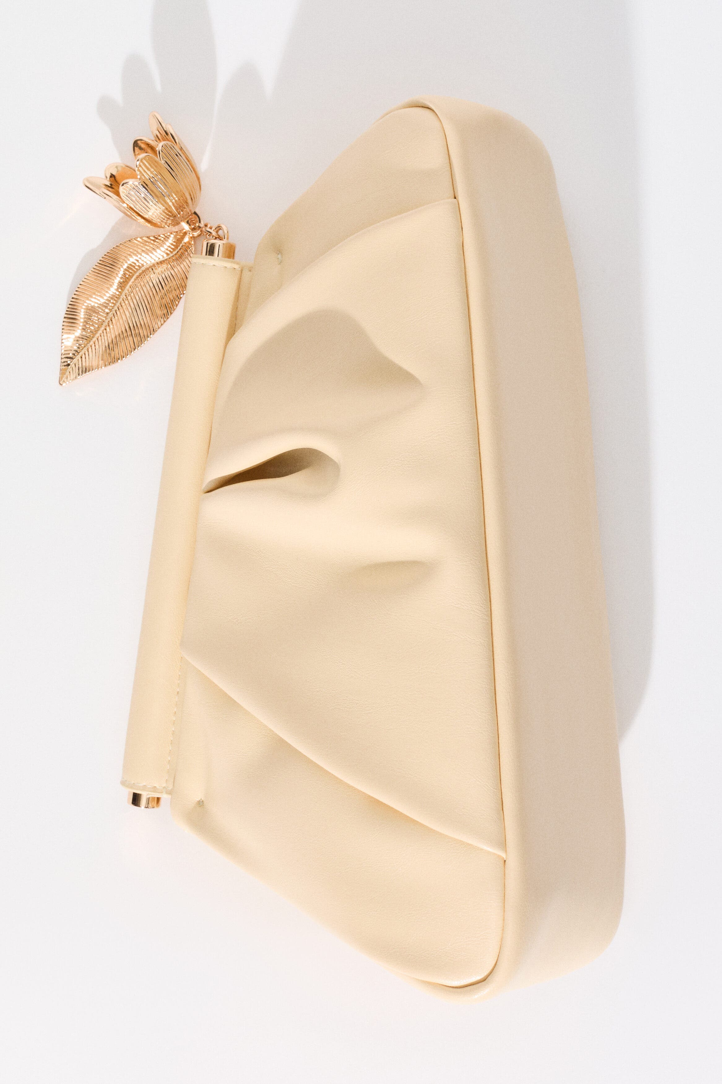 H&M Asymmetric Clutch, Alternate, color, Yellow