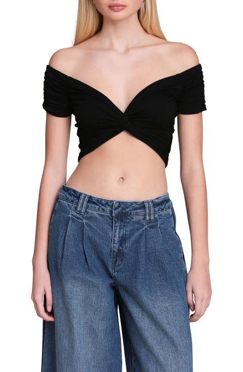 Off the Shoulder Crop Top