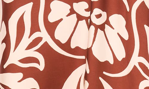 Halogenr Halogen(r) Floral Border Print Sleeveless Satin Maxi Dress