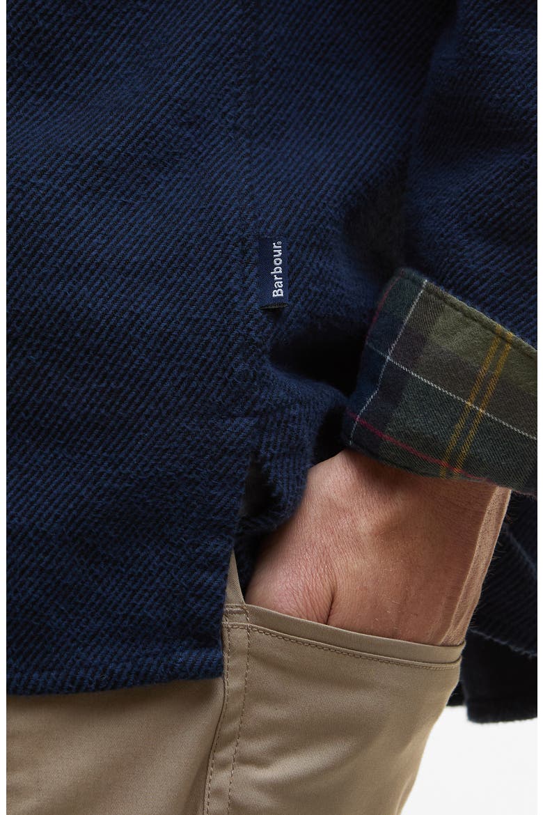Baystone Relaxed Twill Shirt Jacket, Alternate, color, NAVY