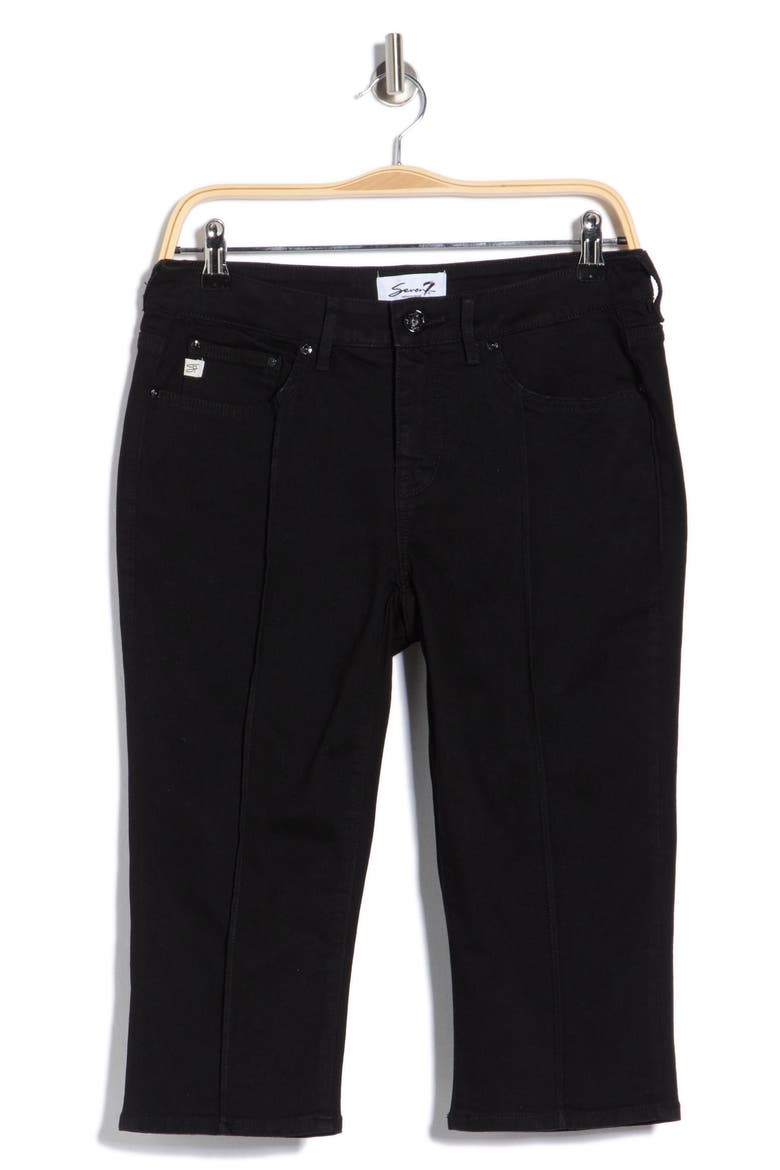 Pintuck Skimmer Jeans, Alternate, color, BLACK