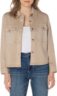 Liverpool Los Angeles Cotton Blend Shirt Jacket