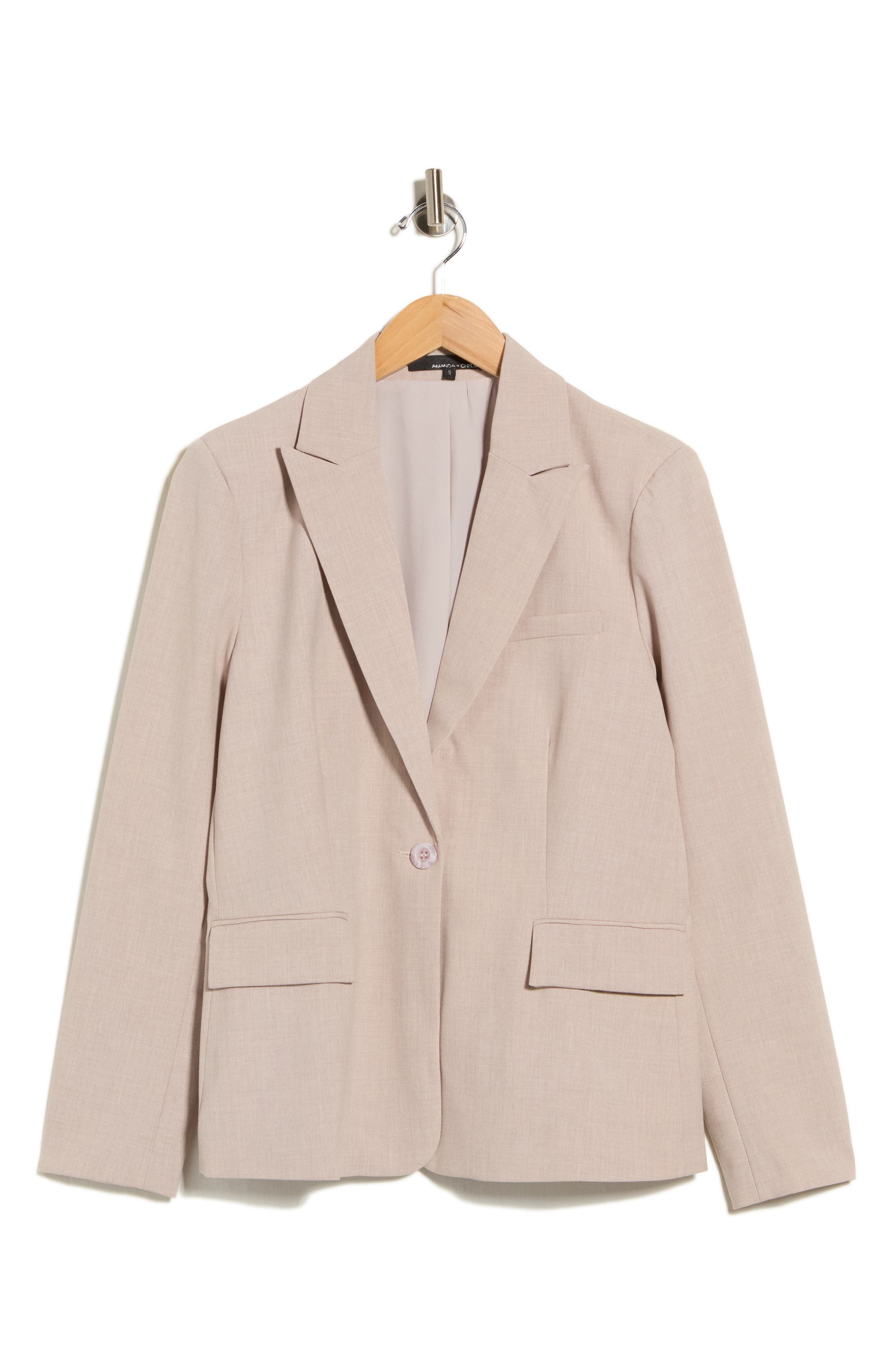 One-Button Structured Blazer