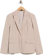 ATELIER LUXE One-Button Structured Blazer