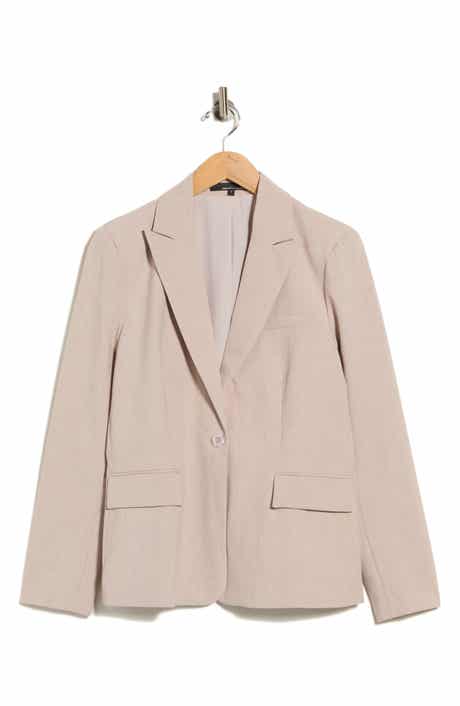 One-Button Structured Blazer