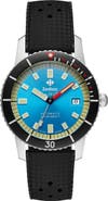 Zodiac Compression Diver Automatic Rubber Strap Watch, 40mm
