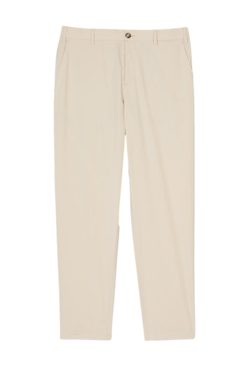 Cotton tapered trousers, Alternate, color, Light grey