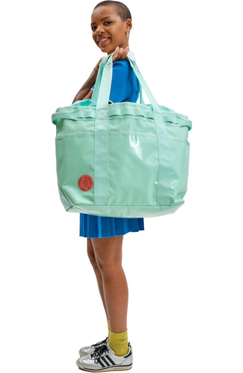 Baboon to the Moon Go-Tote Mega 40L, Alternate, color, Aqua Drift
