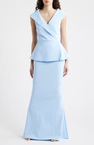 Chiara Boni La Petite Robe Moxelle Portrait Collar Gown