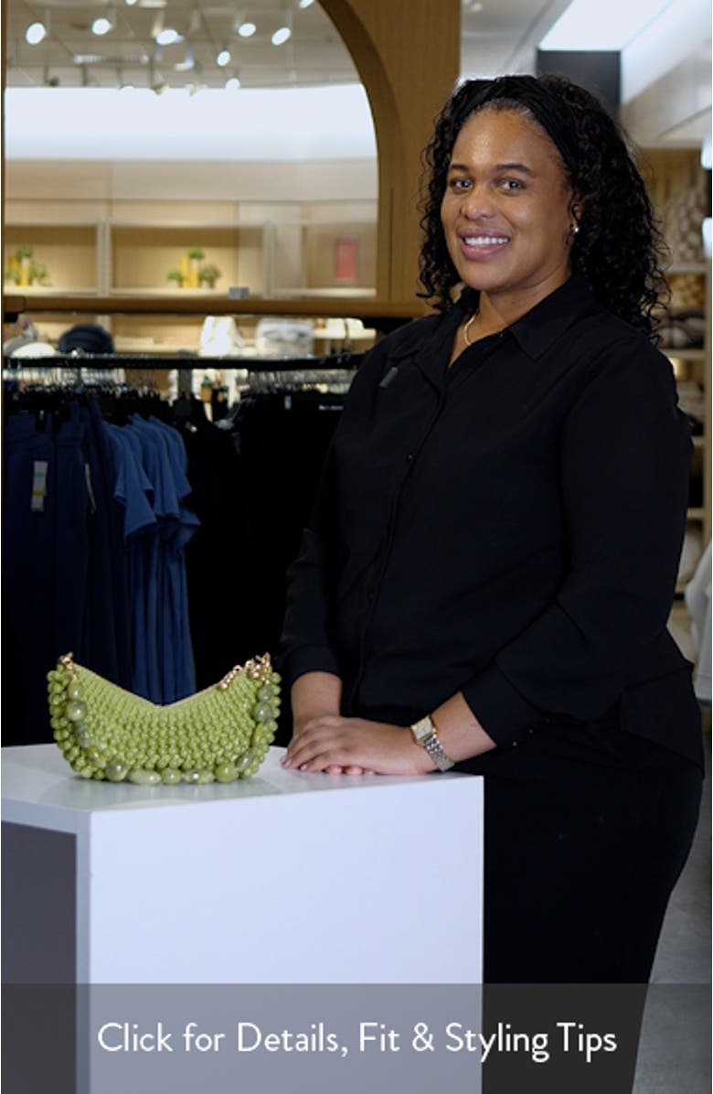 Mercier Beaded Leather Shoulder Bag, sales video thumbnail