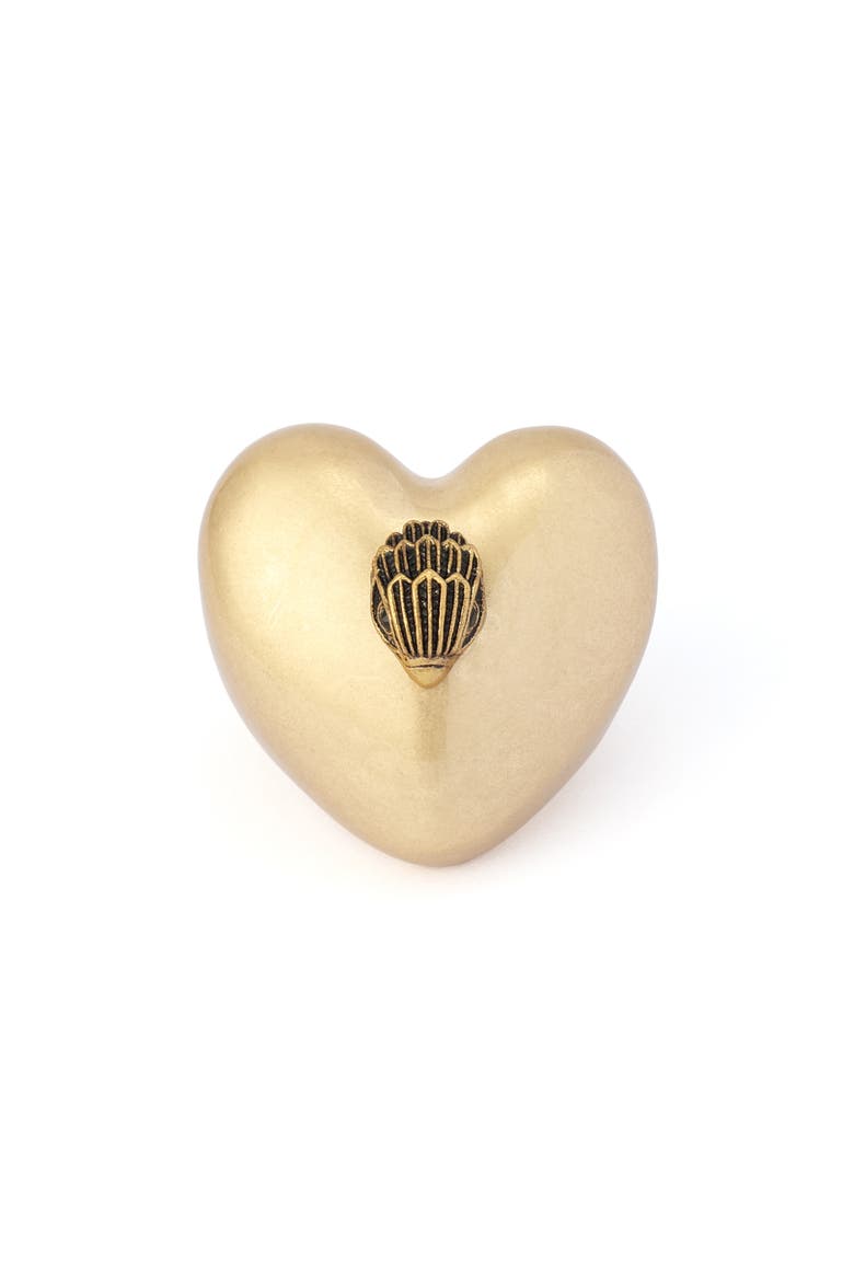 Eagle Heart Cocktail Ring, Alternate, color, ANTIQUE GOLD