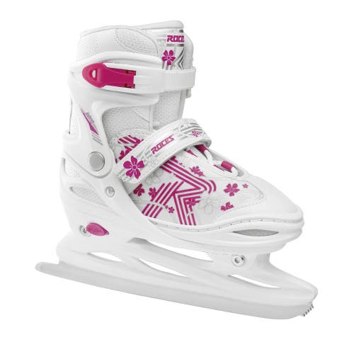 Roces Jokey 3.0 Adjustable Girls Ice Skates In White