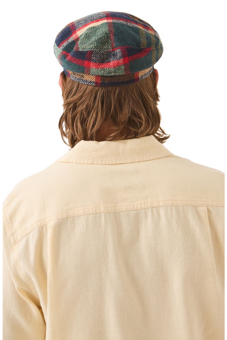 Fiddler Cap, Alternate, color, NAVY GREEN RED CREAM