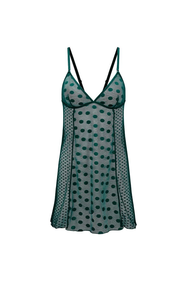 Adore Me Nanette Slip Lingerie, Alternate, color, Dark Green