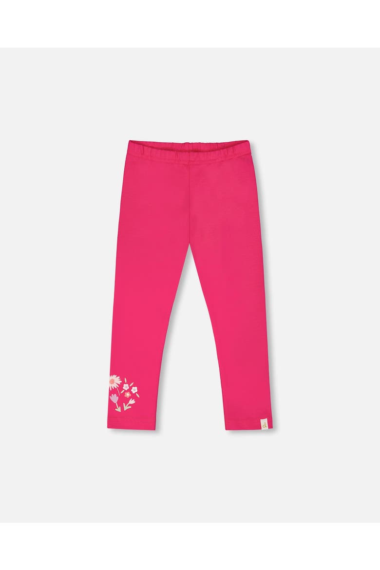Organic Cotton Jersey Slim Fit Floral Legging, Main, color, Pink