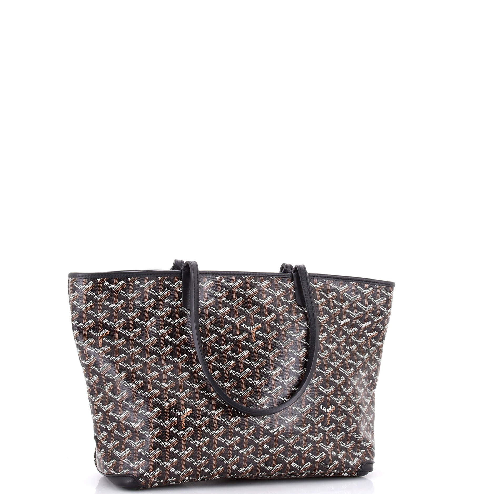 Pre-Owned Goyard Artois Tote Coated Canvas PM, Alternate, color, Black