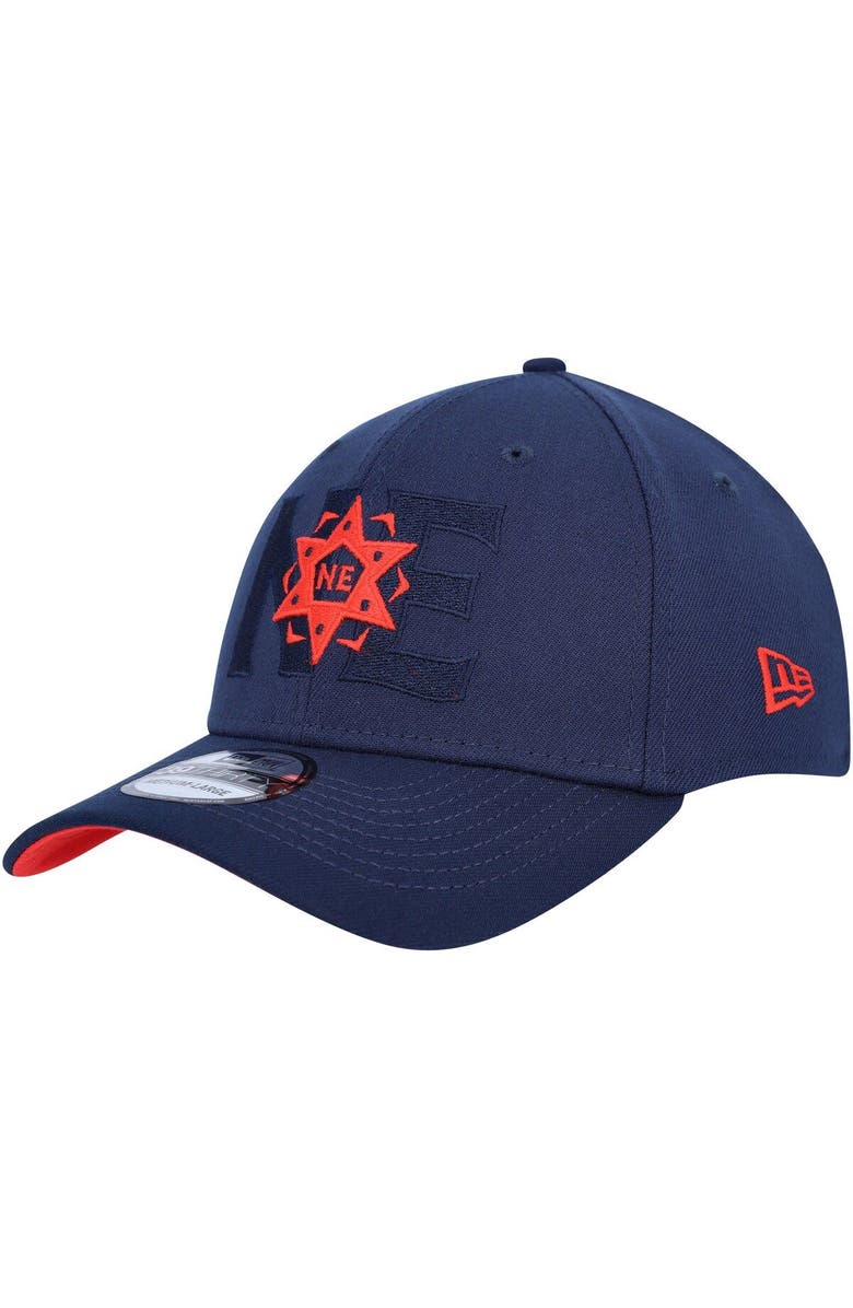 New Era Men's New Era Navy New England Revolution Kick Off 39THIRTY Flex Hat, Alternate, color, Navy