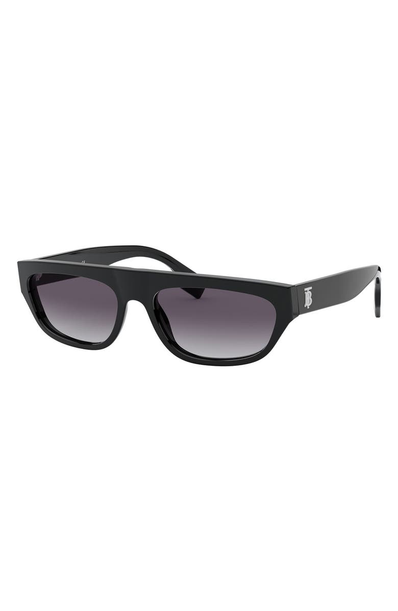 Burberry 57mm Rectangular Sunglasses, Alternate, color,