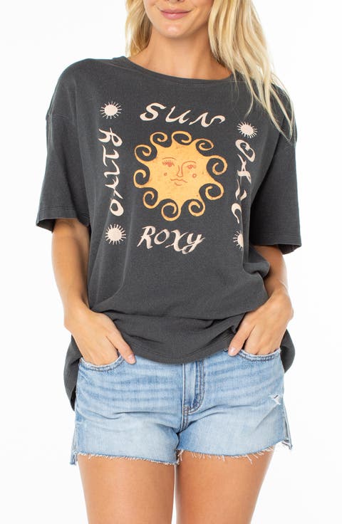 Sun Daze Oversize Cotton Graphic T-Shirt