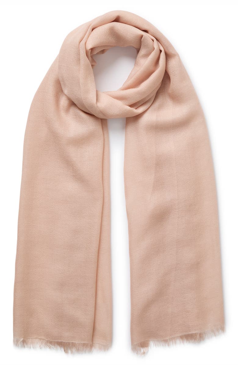 JANE CARR The Legere Cashmere Scarf, Main, color, Rose