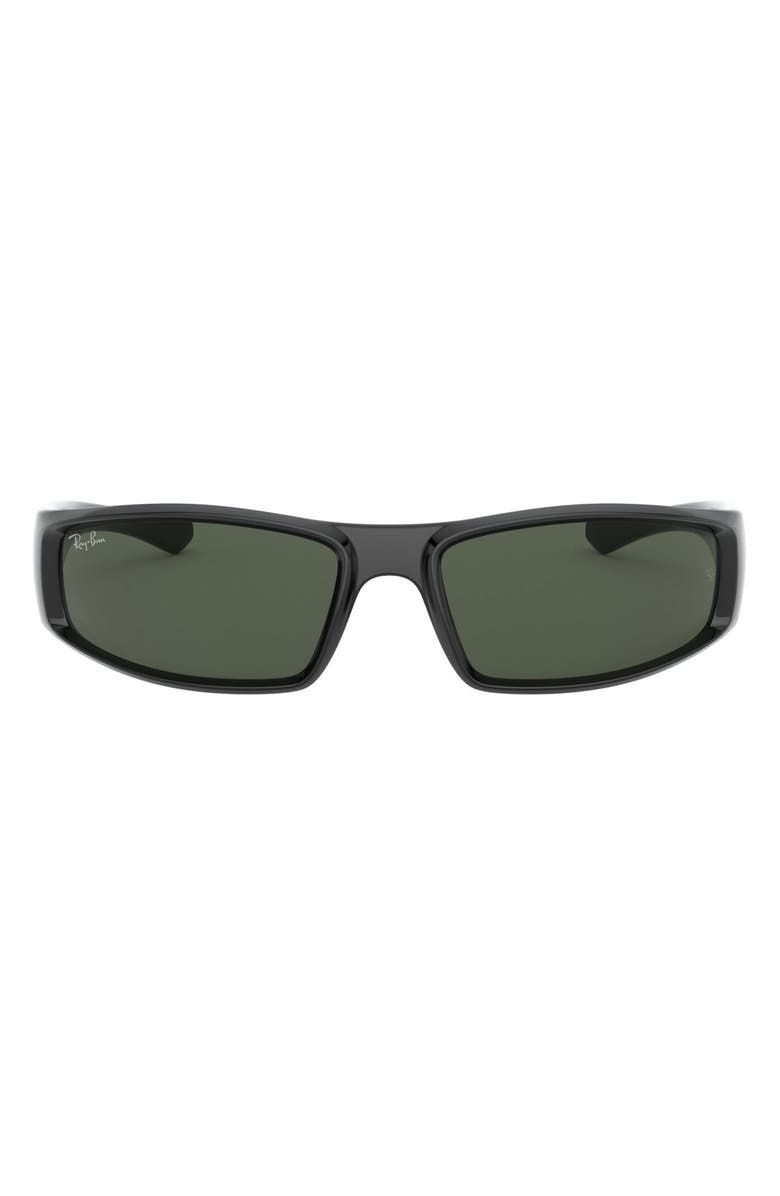 Ray-Ban 58mm Rectangular Wrap Sunglasses, Main, color,