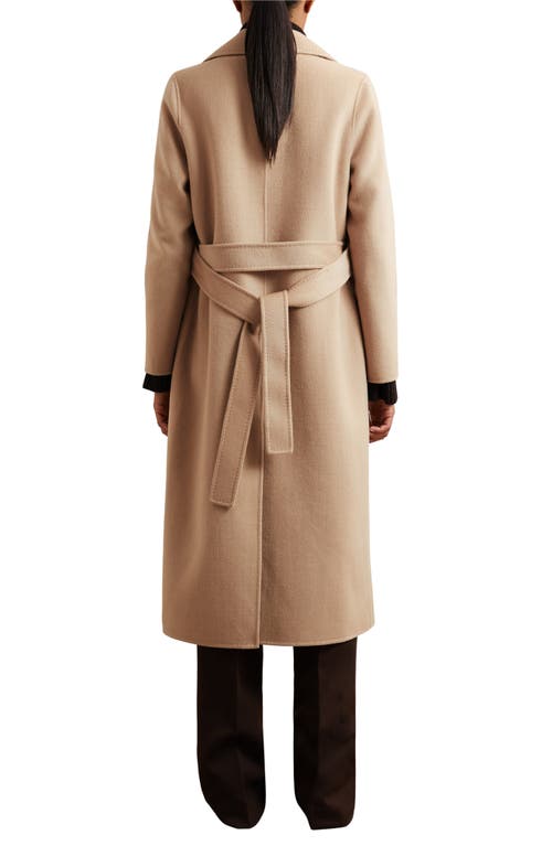 Reiss Rene Wool Blend Coat In Brown