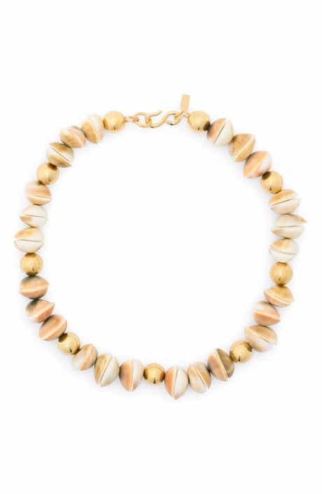 Kenneth Jay Lane Shell Beaded Necklace