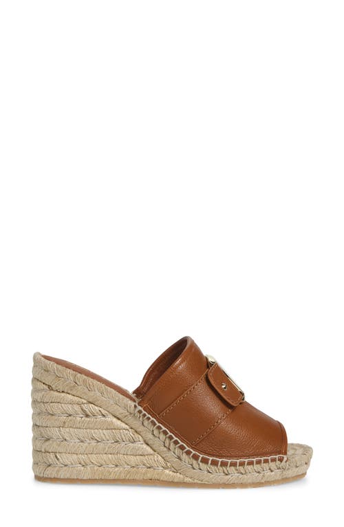 Ferragamo Espadrille Wedge Sandal In Brown