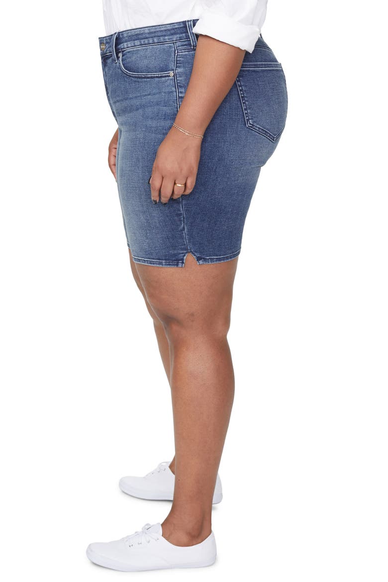 Ella Side Slit Denim Shorts, Alternate, color, LAZARO