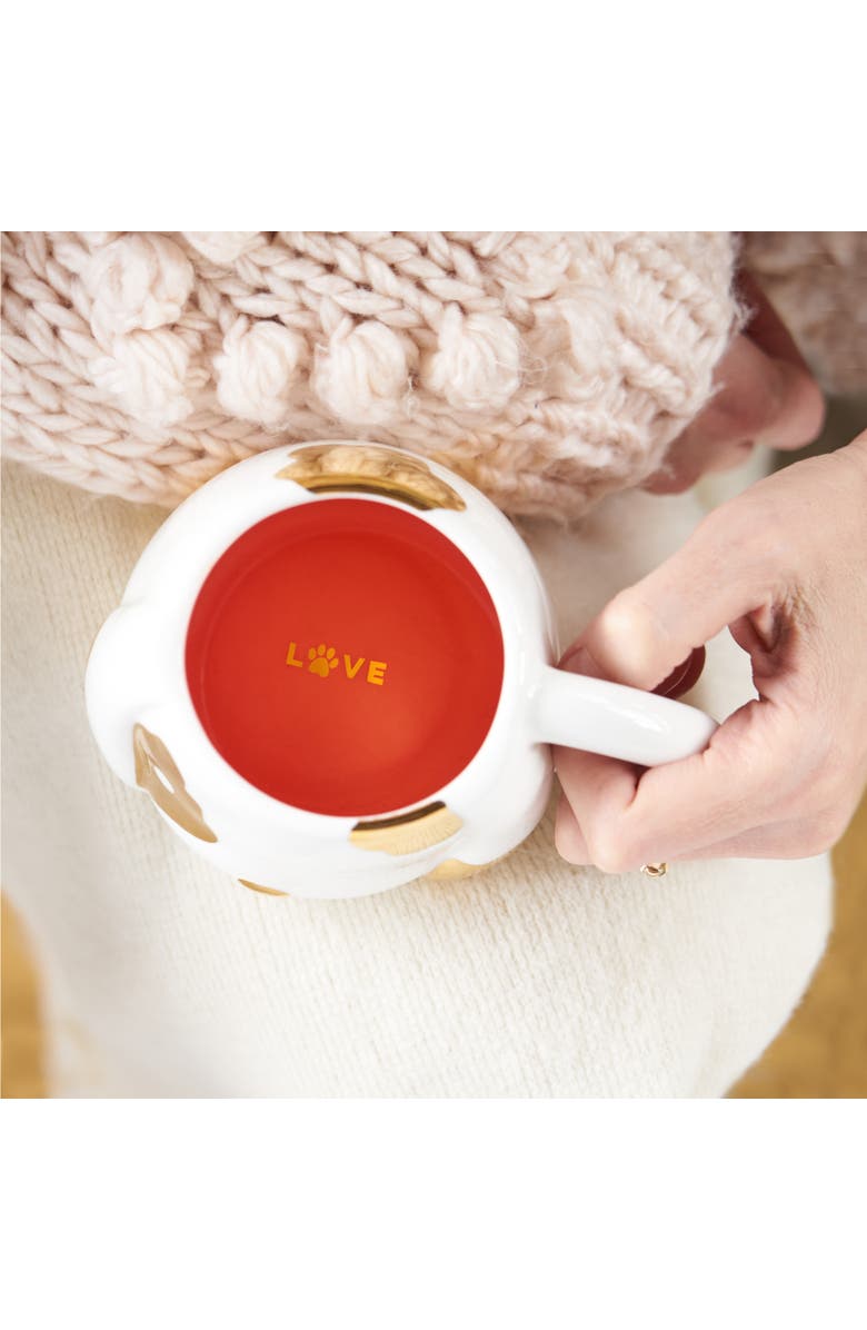 Pinky Up (Accessories) Penny Ceramic Puppy Mug, Alternate, color, White