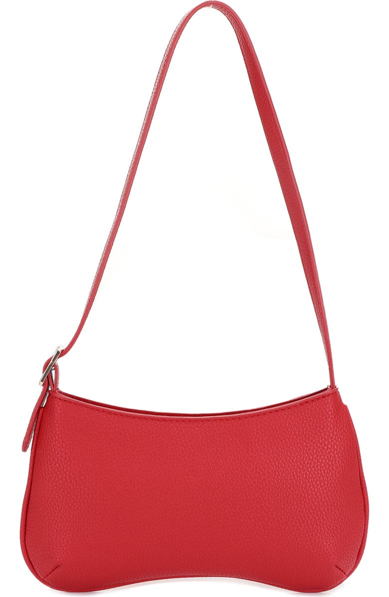 Mali + Lili Imani Recycled Vegan Leather Shoulder Bag, Main, color, Red