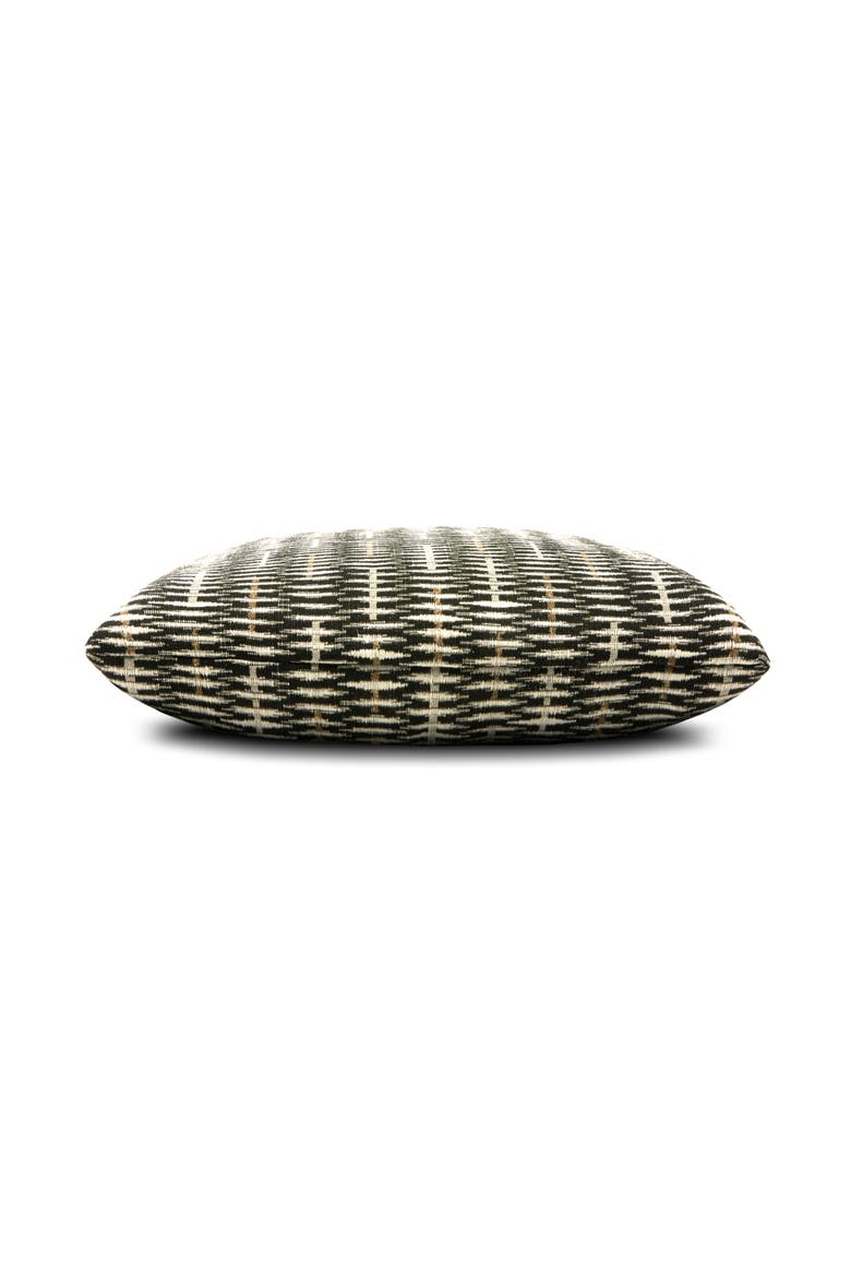 Intertwine Ebony Indoor & Outdoor Woven Accent Pillow, Alternate, color, Ebony