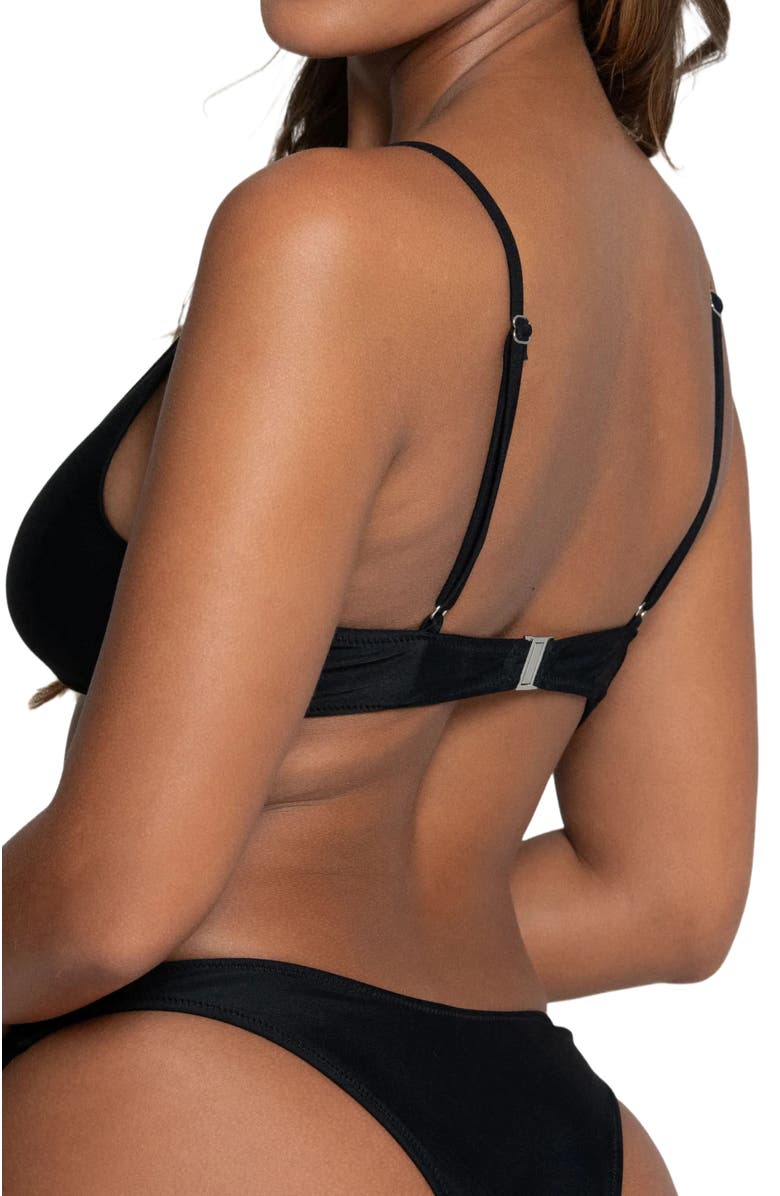 Bright Swimwear Sofie Top, Alternate, color, Black