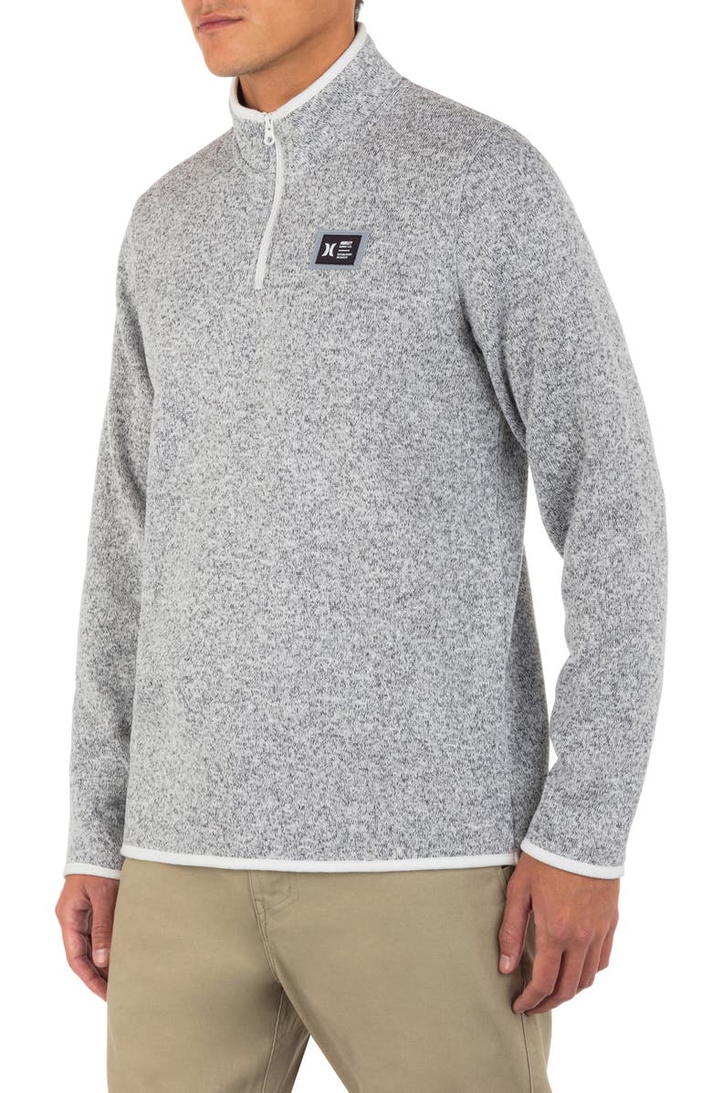Hurley Mesa Ridgeline Quarter Zip Fleece Sweatshirt, Alternate, color, 