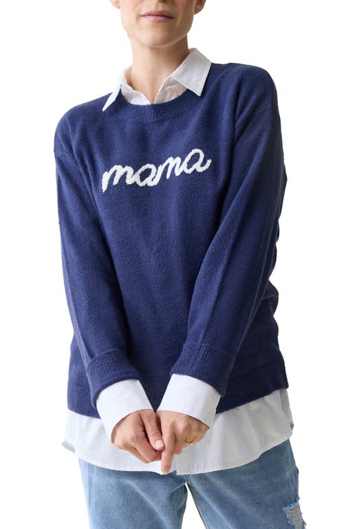 Ingrid & Isabel® Mama Maternity Sweater in Navy 