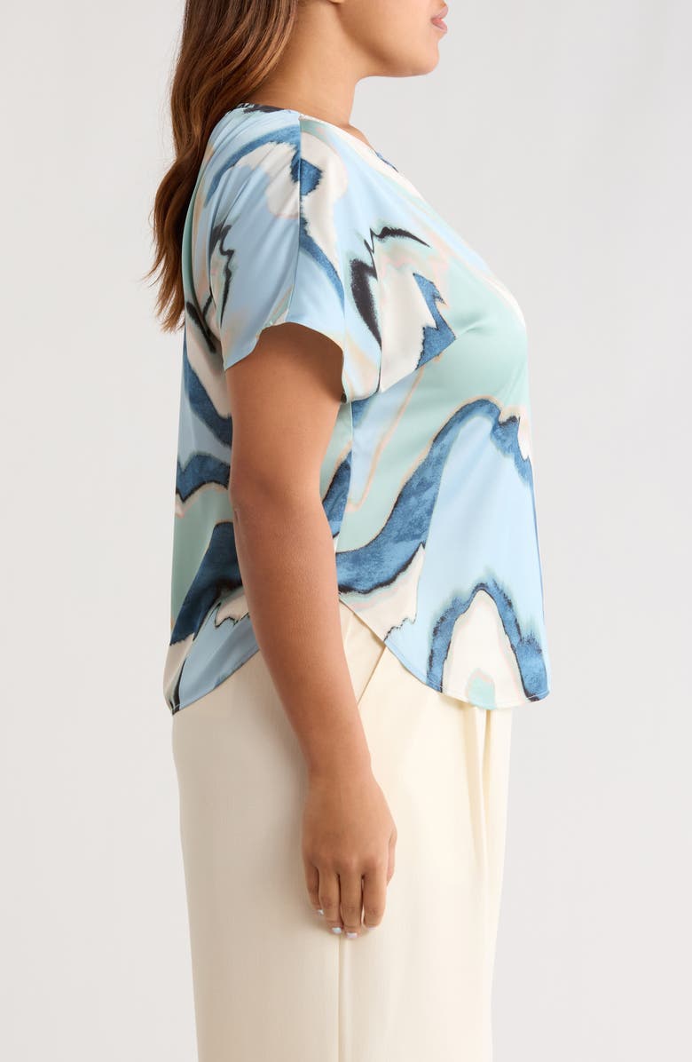 Anne Klein Print Dolman Top, Alternate, color, 