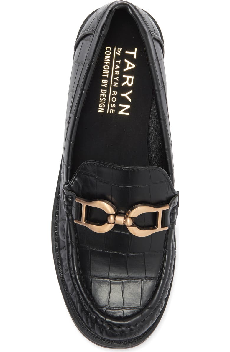 Taryn Rose Croc Embossed Bit Loafer, Alternate, color,