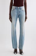 Isabel Marant Daya Raw Hem High Waist Straight Leg Jeans