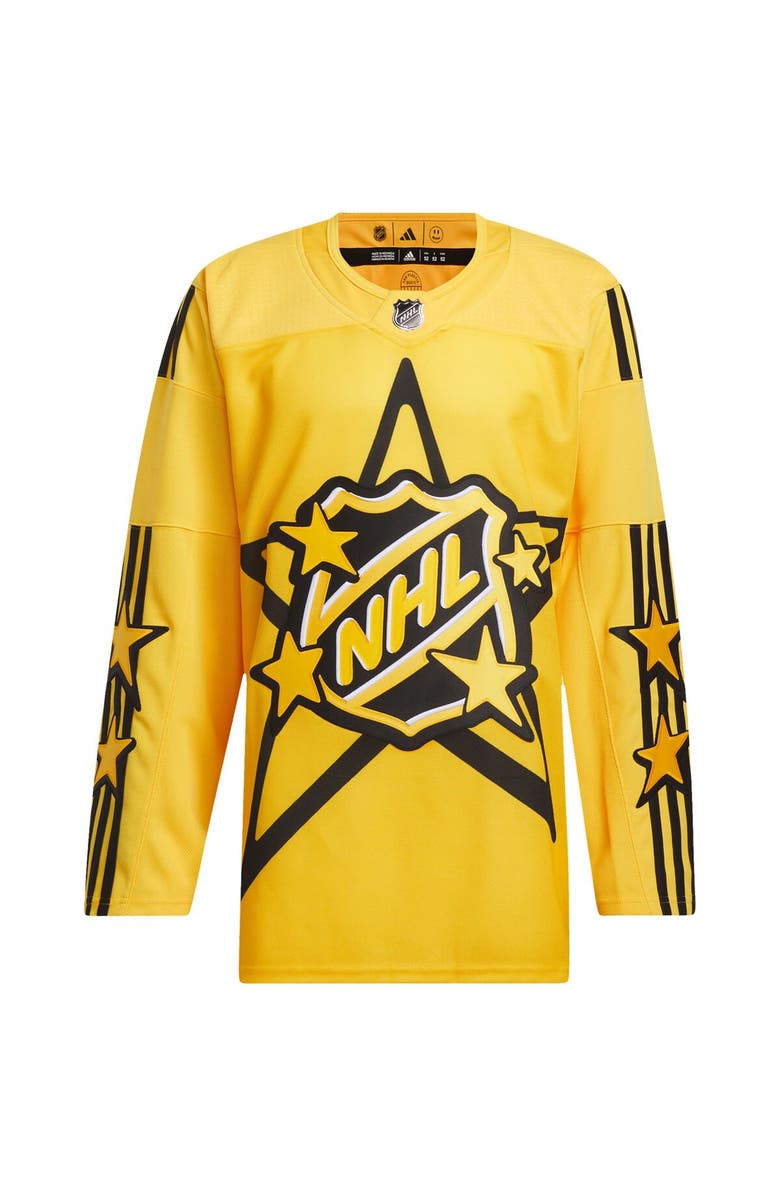 adidas Men's 2024 NHL All-Star Game adidas x drew house Yellow Primegreen Authentic Jersey, Alternate, color,