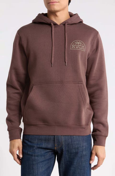 Palm Serif Fleece Graphic Hoodie