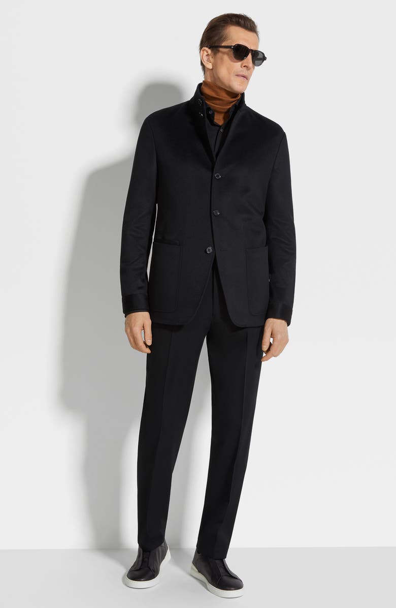 ZEGNA Oasi Cashmere II Conte Jacket, Alternate, color, Black