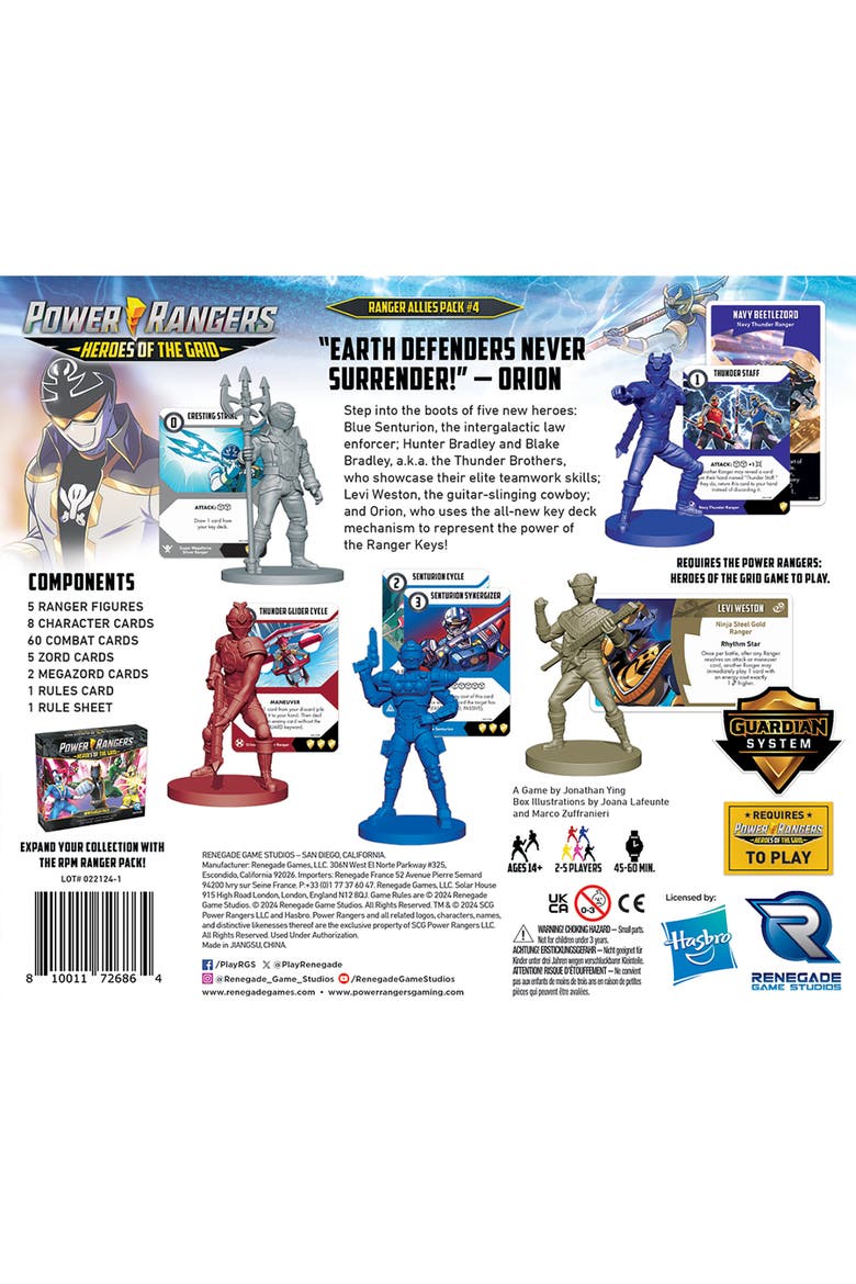 Power Rangers Heroes Of The Grid Age 14+, Alternate, color, Multicolored