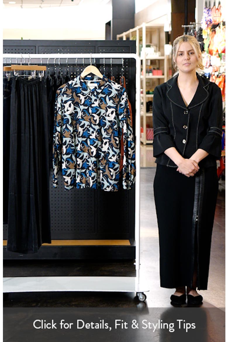 Larissa Printed Organic Cotton Button-Up Shirt video
