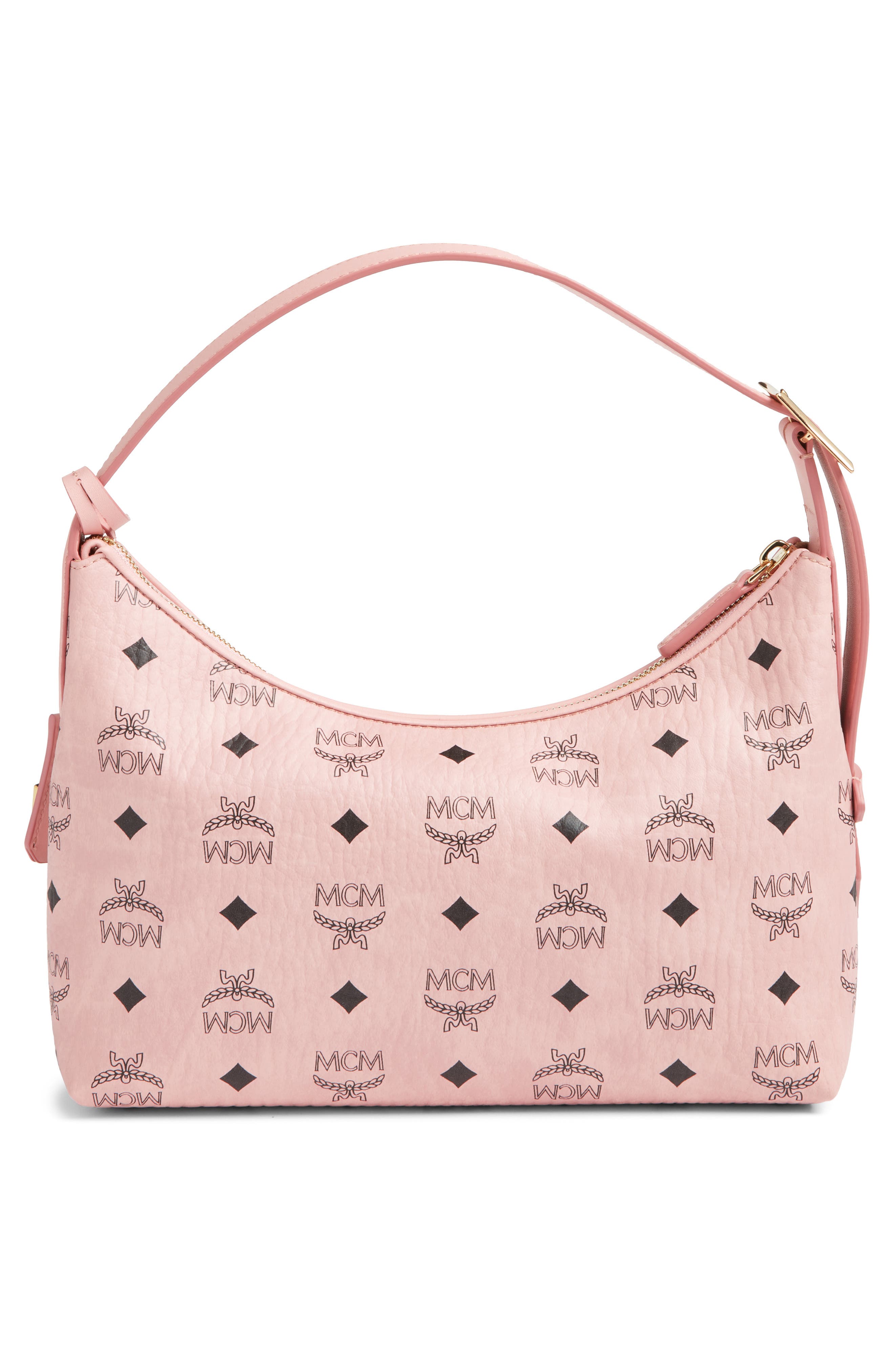 Aren Hobo in Visetos, Alternate, color, SOFT PINK