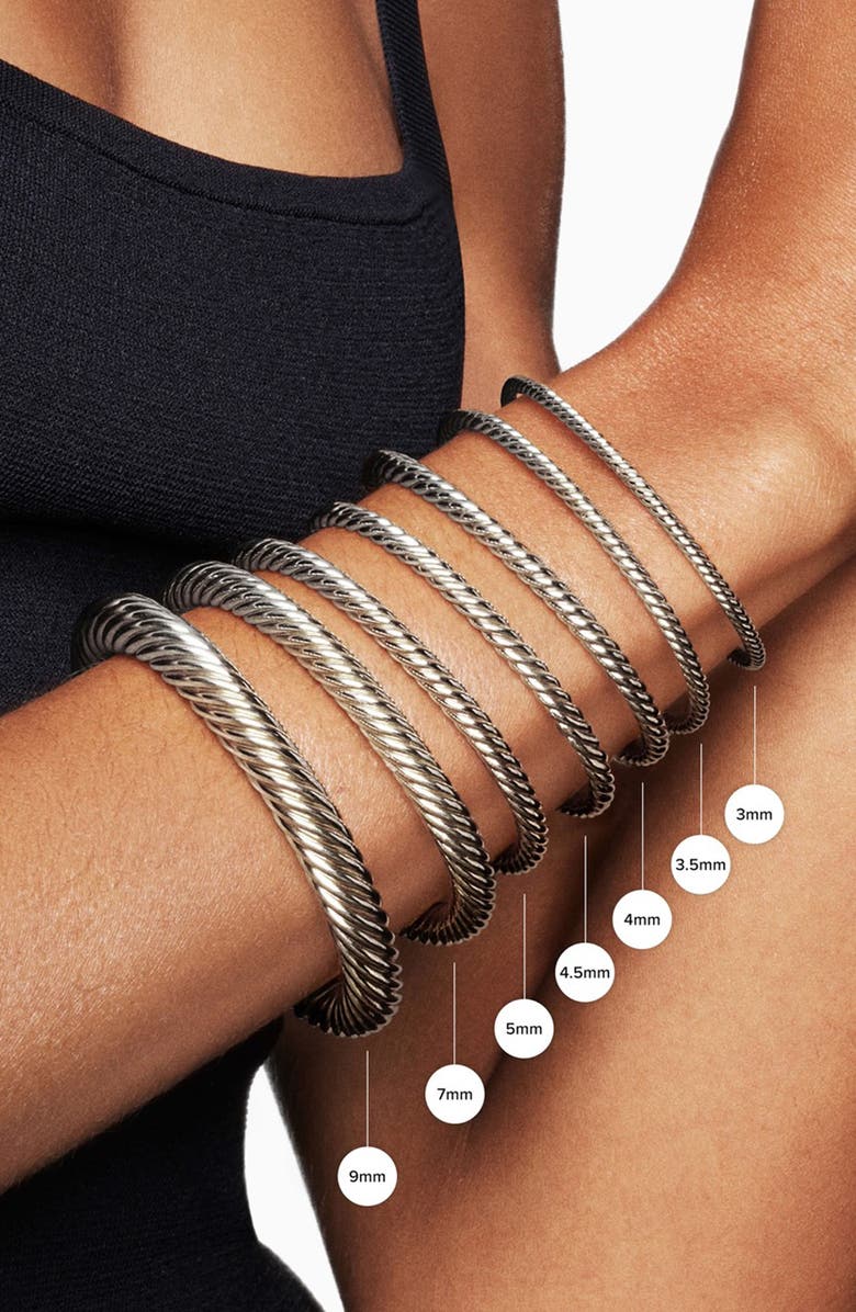 Cable Collectibles<sup>®</sup> Heart Bracelet with 18K Gold, 3mm