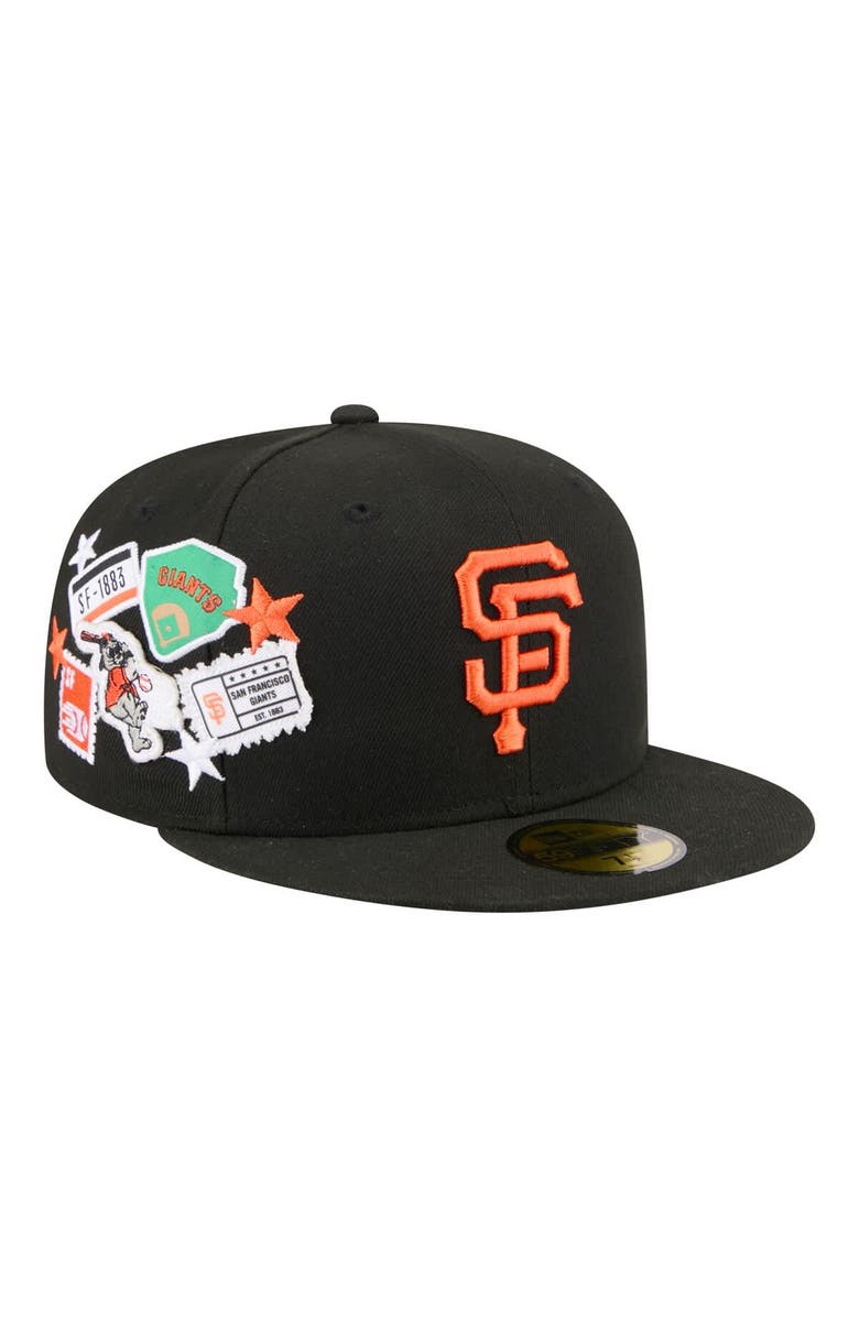 New Era Men's New Era Black San Francisco Giants City Patch 59FIFTY Fitted Hat, Main, color, Black