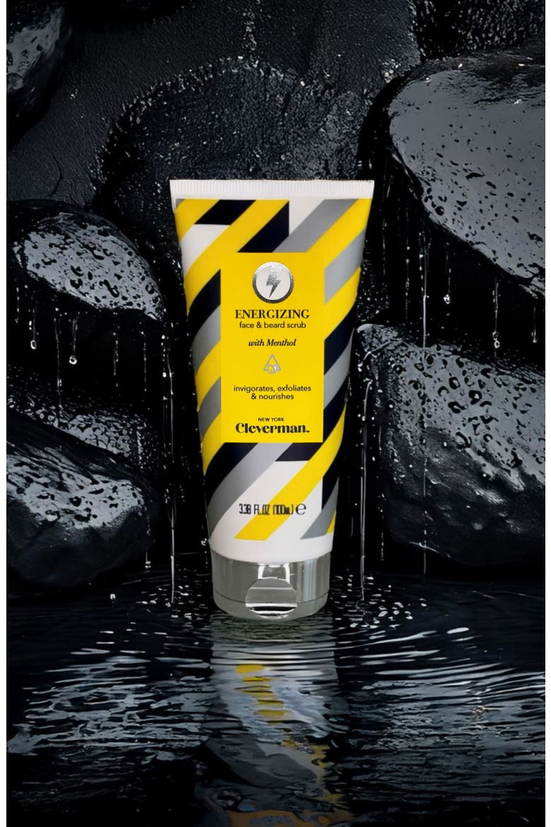 Energizing Face & Beard Scrub with Menthol, Alternate, color, n/a