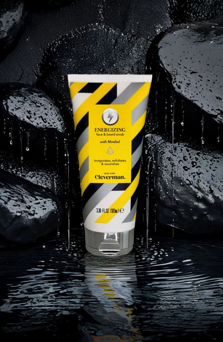 Cleverman Energizing Face & Beard Scrub with Menthol, Alternate, color, N/A